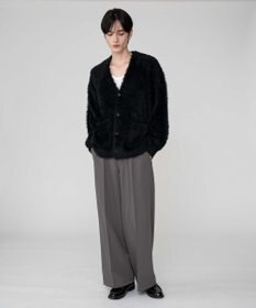 WEGO 【2025秋冬新作/ユニセックス着用ITEM/SMLサイズ展開】フェザーニットカーディガン