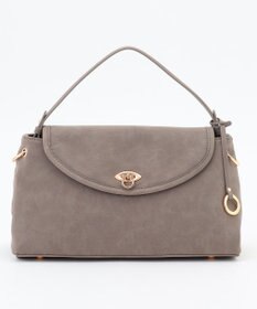 組曲 スエードライク トップハンドルバッグ