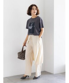 Te chichi ラップスカートレイヤードストレートパンツ《2025Autumn catalog item》
