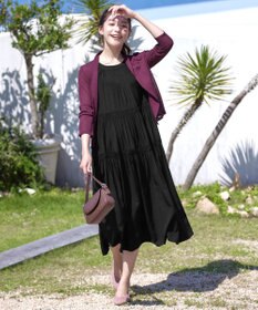 Tiaclasse L 【小倉優子さん着用・UVケア・接触冷感】ショートトッパーカーディガン