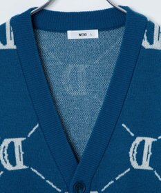 WEGO オーバーフィットロゴカーディガン