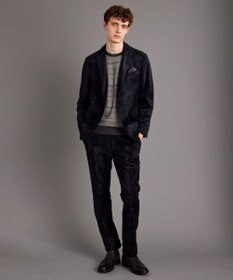 JOSEPH ABBOUD 【軽量】ブロックベロア ストレッチ パンツ