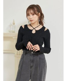 earth music&ecology ＳＥＴ２点ショートカーディガン＋レイヤードタンク