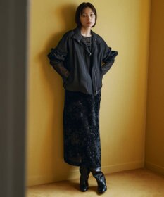 ICB L 【洗える】 マットトリコットチュール シアーカットソー