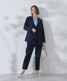 YECCA VECCA ストレッチノーカラージャケット