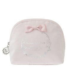 Maison de FLEUR サテンリボンラウンドポーチ