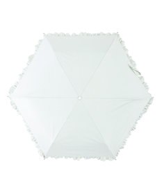 MOONBAT estaa 晴雨兼用 折りたたみ傘 無地フリル 日傘 遮光 遮熱 UV