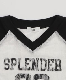 WEGO ラグランレースサイドドロストショートT