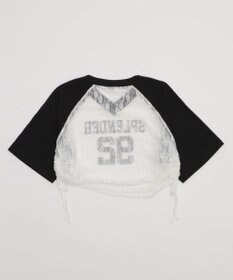 WEGO ラグランレースサイドドロストショートT