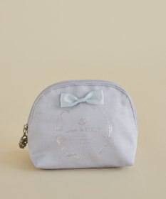 Maison de FLEUR サテンリボンラウンドポーチ