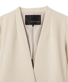 YECCA VECCA ストレッチノーカラージャケット