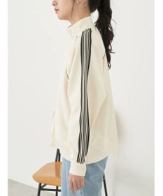 earth music&ecology スポーティー袖ラインブルゾン