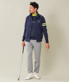 23区GOLF 【MEN】【ウォッシャブル】ウールブレンド ロゴニット