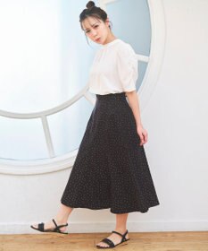 ANY SIS S 【低身長企画】レースアップナローフレア スカート