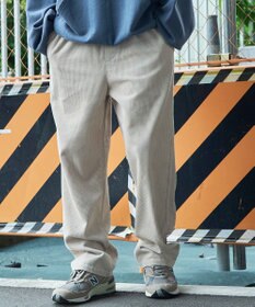 WEGO 【ウエストゴム/ユニセックス着用ITEM】コーデュロイイージーストレートパンツ