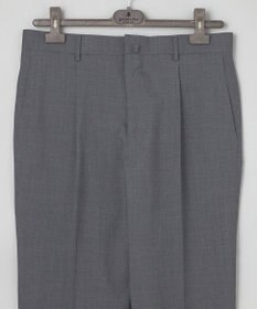 GOTAIRIKU ロングセラー【洗える/折り目加工/シワになりにくい/ウエストアジャスター】ウォッシャブル サマーウール100％パンツ_定番色(1タック)25年モデル