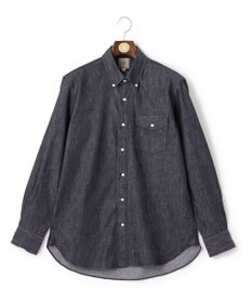 J.PRESS MEN デニムルックツイルシャツ/B.D