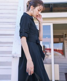 Tiaclasse 【洗える】シャツワンピース