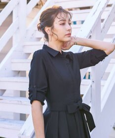 Tiaclasse 【洗える】シャツワンピース