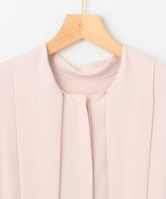 組曲 L 【KUMIKYOKU NAVY】ジョーゼットシフォン2WAY ボウタイブラウス