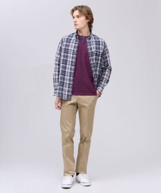 J.PRESS MEN コットンカノコ キーネックポケット Tシャツ