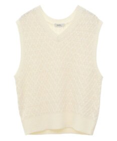 earth music&ecology ラメジャガードニットベスト