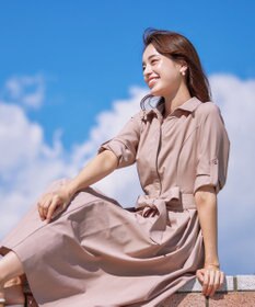 Tiaclasse 【洗える】シャツワンピース