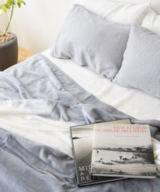 LOOM&SPOOL FOL綿毛布シングル／グレー