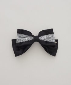 Maison de FLEUR ベロアレースリボンバレッタ