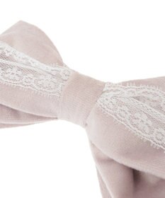 Maison de FLEUR ベロアレースリボンバレッタ