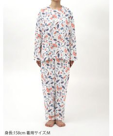 Wing パジャマ キルトニット素材(本体) あったか 冬 長袖 長ズボン レディース EP6024 ウイング／ワコール