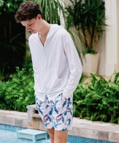 San-ai Resort（三愛水着楽園） 【SALE】ユニセックスラッシュパーカー　UPF50＋　撥水加工　S・M・L　【Reir（レイール）】