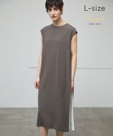 BEIGE， 【L-size】CINDY / サイドタックドレス
