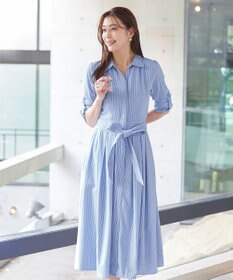 Tiaclasse 【洗える】シャツワンピース