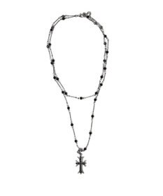 WEGO L2連デザインチェーンクロスネックレス