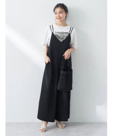 earth music&ecology リボンコンビネゾン