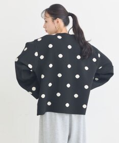 earth music&ecology 【予約】ダブルジップドットカーディガン