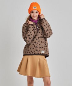 PW CIRCULUS 【WOMEN】SNOW LEOPARD柄フーディー