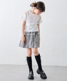 ANY KIDS 【洗濯機可能】プリーツ ミニスカパン