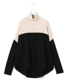 ICB L 【洗える】 ヴィスコースワイド タートルネックプルオーバー
