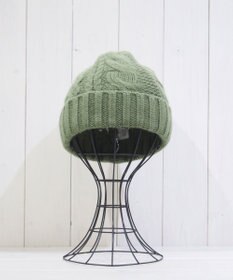 石田製帽 〈新色追加！〉カシミヤニット アラン編みワッチN ニット帽