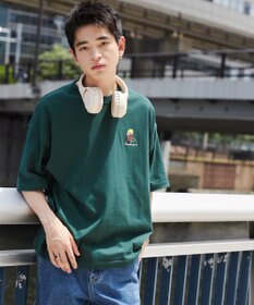 WEGO ヒゲサガラ刺繍Tシャツ