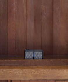 MIYABIYA LAQUOHクロス柄ジャガード財布