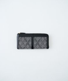 MIYABIYA LAQUOHクロス柄ジャガード財布