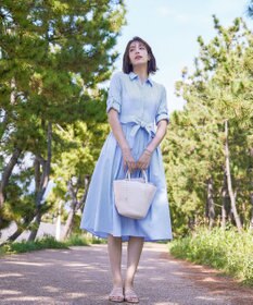 Tiaclasse 【洗える】シャツワンピース