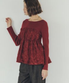 YECCA VECCA バルーンヘムドッキングニット