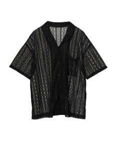 earth music&ecology フラワーレースシャツ