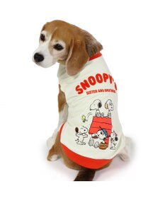 PET PARADISE スヌーピー 兄弟集合柄 トレーナー 白【中型犬】  【大型犬】