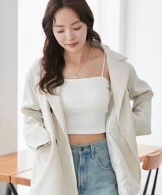 WEGO 【カップ付きインナー/SMサイズ展開】なちゅ盛れカップインショートキャミ