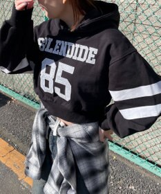 WEGO ナンバリングラインショートプルパーカー